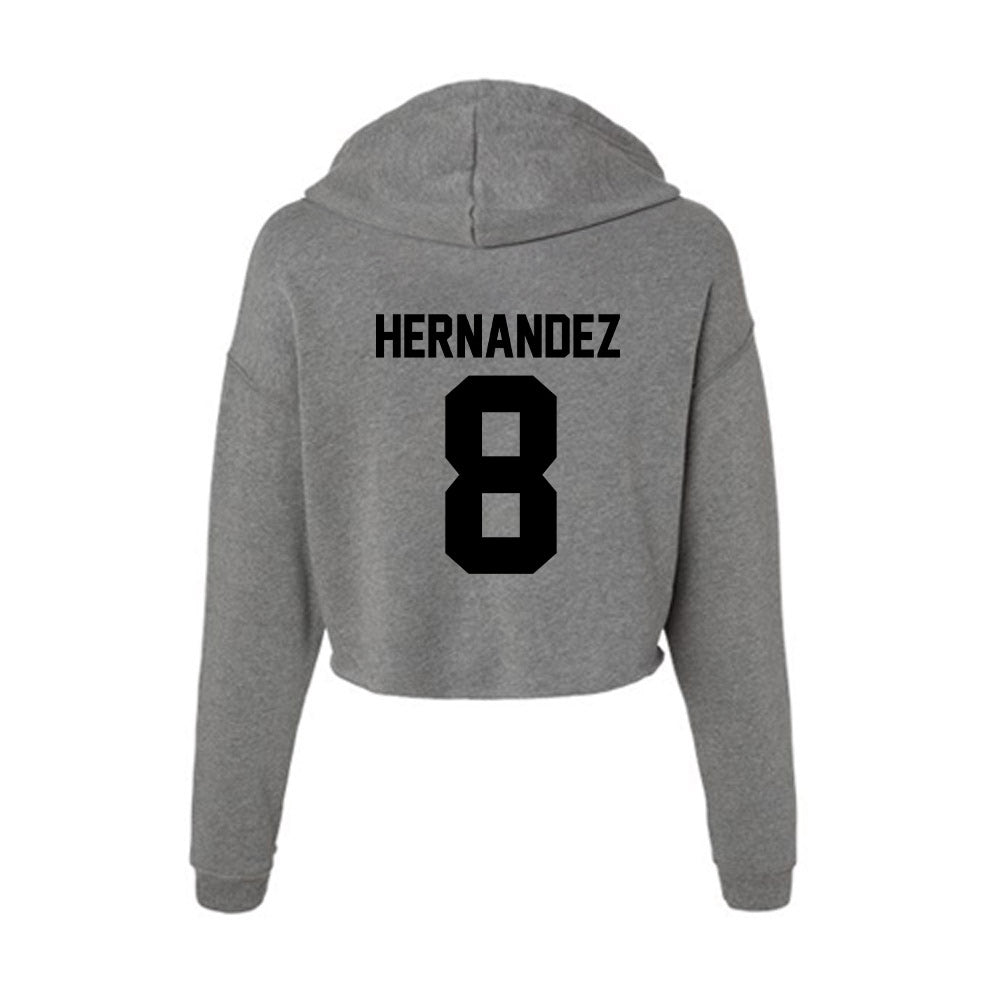 Wake Forest - NCAA Football : Carlos Hernandez - Women's Crop Fleece Hoodie-1