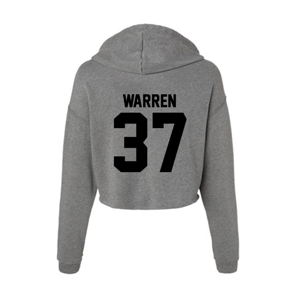 Wake Forest - NCAA Football : Larry Warren - Women's Crop Fleece Hoodie-1
