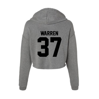 Wake Forest - NCAA Football : Larry Warren - Women's Crop Fleece Hoodie-1