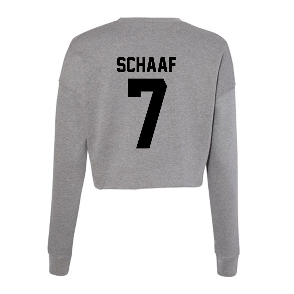 Wake Forest - NCAA Baseball : Blake Schaaf - Women's Cropped Crew Fleece-1