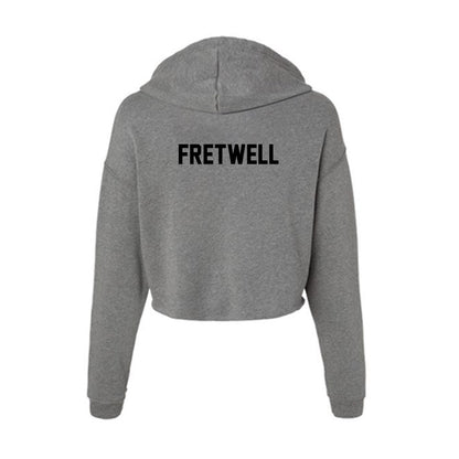 Wake Forest - NCAA Men's Cross Country : Bear Fretwell - Women's Crop Fleece Hooded Sweatshirt-1