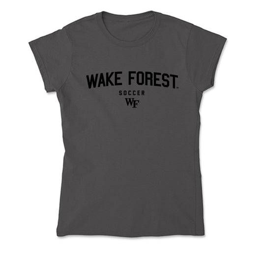 Wake Forest - NCAA Men's Soccer : Quinn Syrett - Soft Style Women’s T-Shirt-0