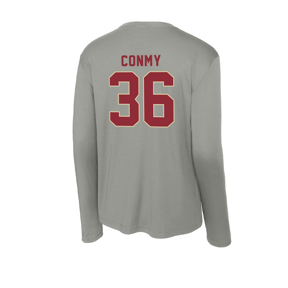 Boston College - NCAA Men's Ice Hockey : Ryan Conmy - Activewear Long Sleeve T-Shirt-1