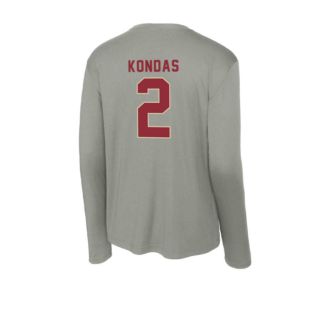 Boston College - NCAA Women's Lacrosse : Lily Kondas - Activewear Long Sleeve T-Shirt-1