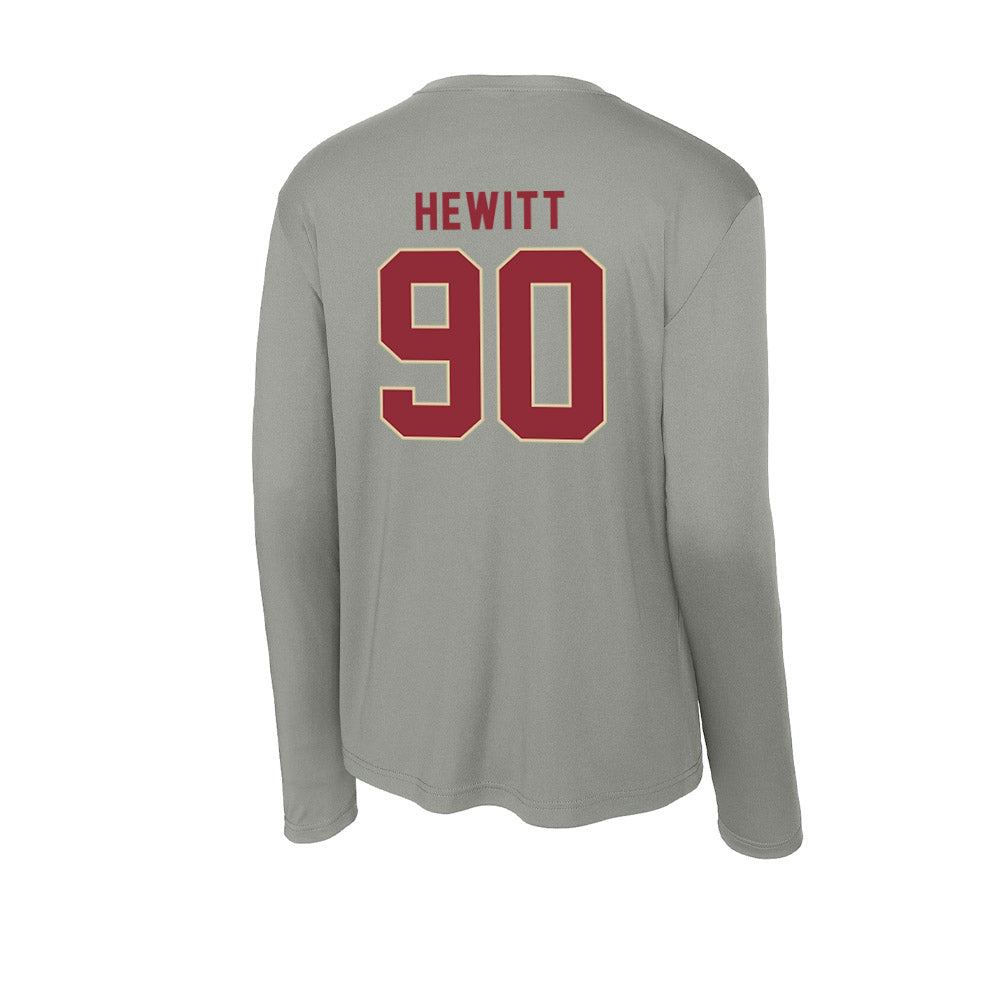 Boston College - NCAA Football : Jon Hewitt - Activewear Long Sleeve T-Shirt-1