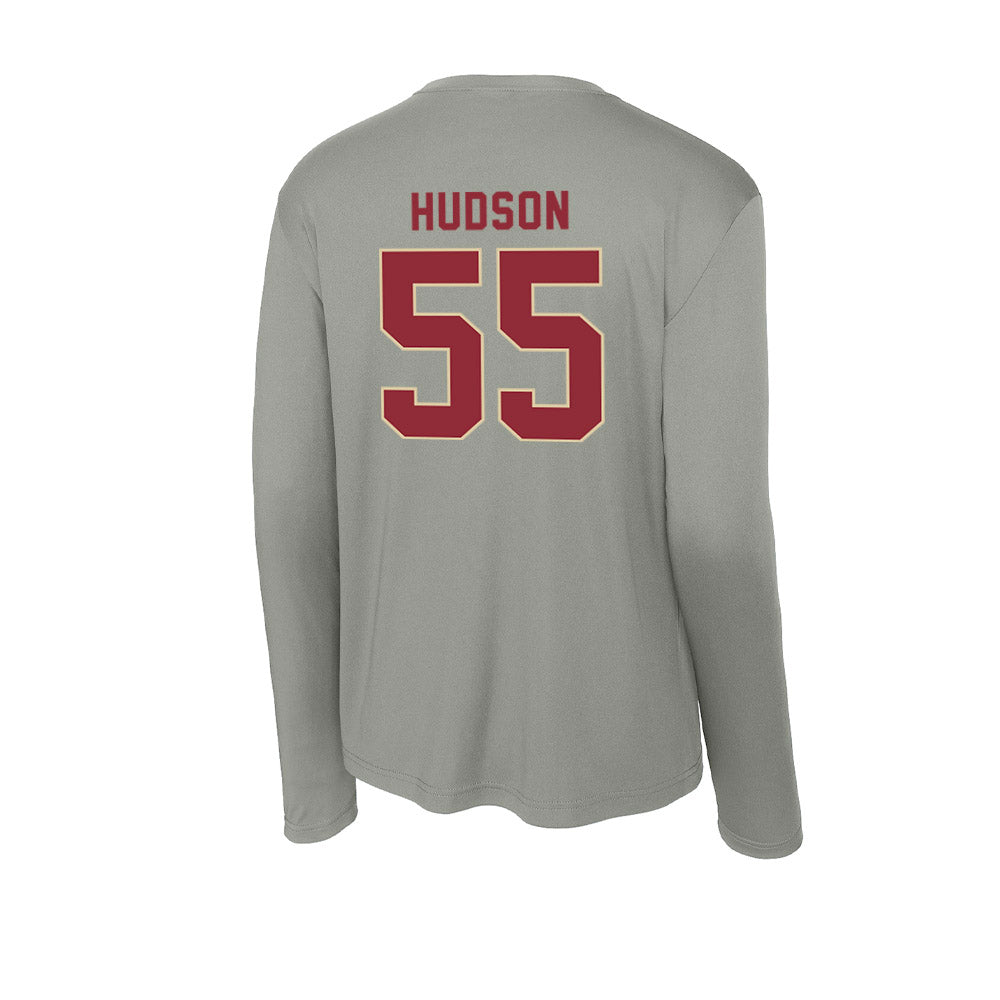 Boston College - NCAA Football : Christian Hudson - Activewear Long Sleeve T-Shirt-1