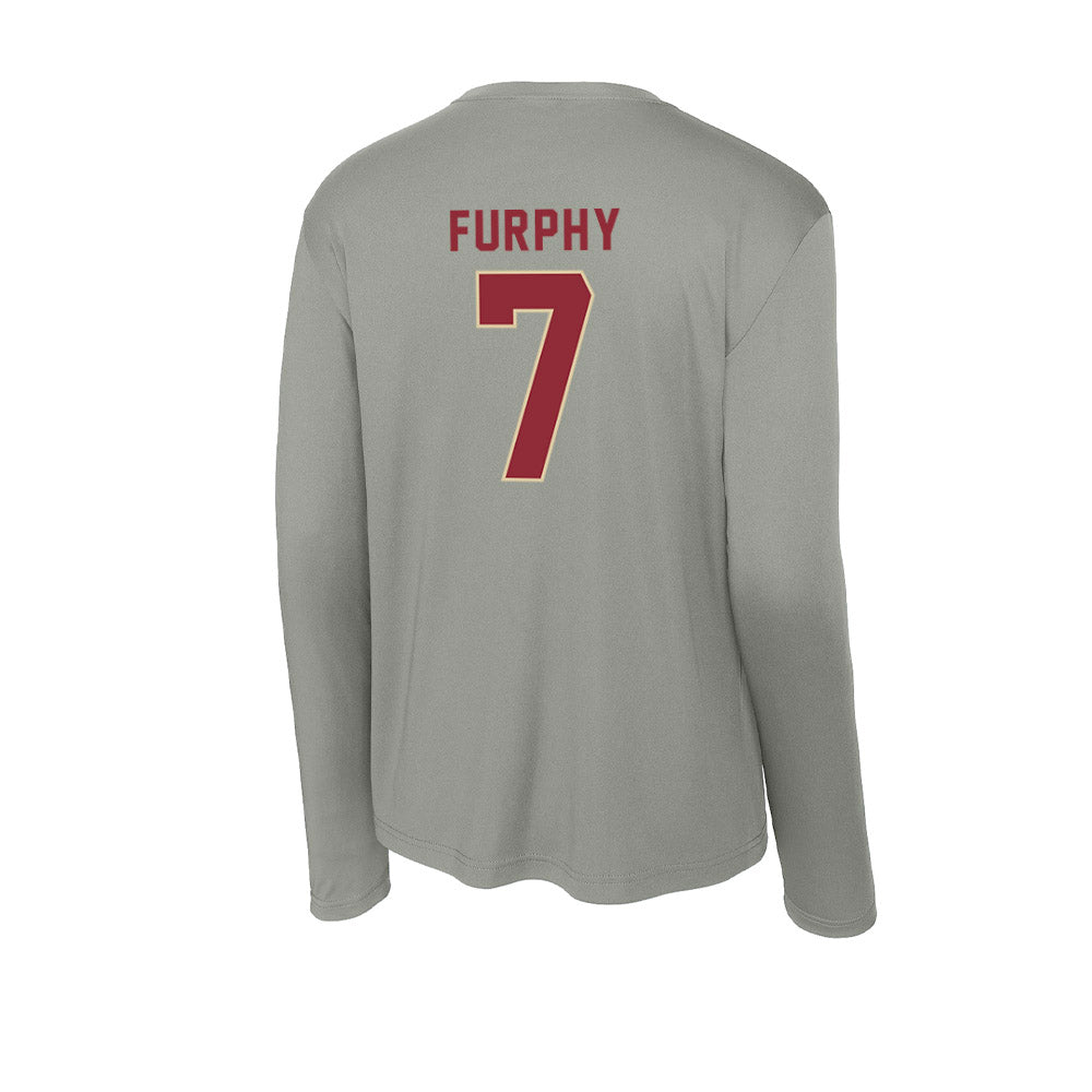 Boston College - NCAA Men's Basketball : Jacob Furphy - Activewear Long Sleeve T-Shirt-1