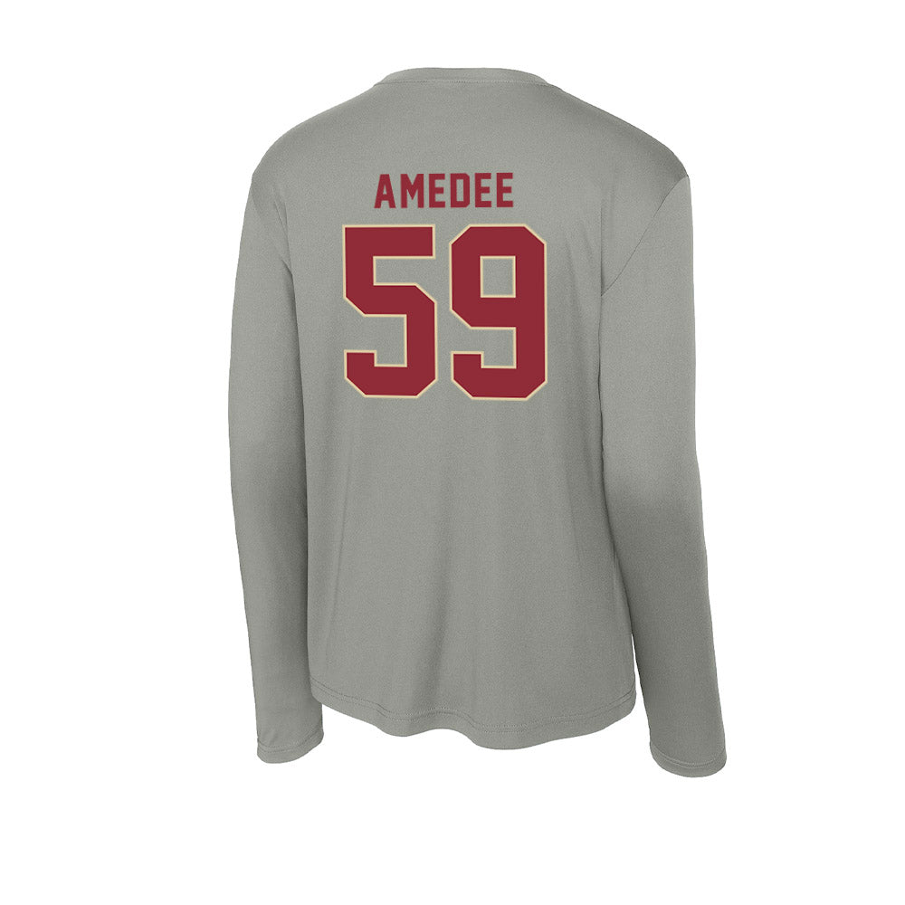 Boston College - NCAA Football : Micah Amedee - Activewear Long Sleeve T-Shirt-1