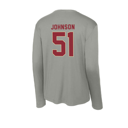 Boston College - NCAA Football : Amir Johnson - Activewear Long Sleeve T-Shirt-1