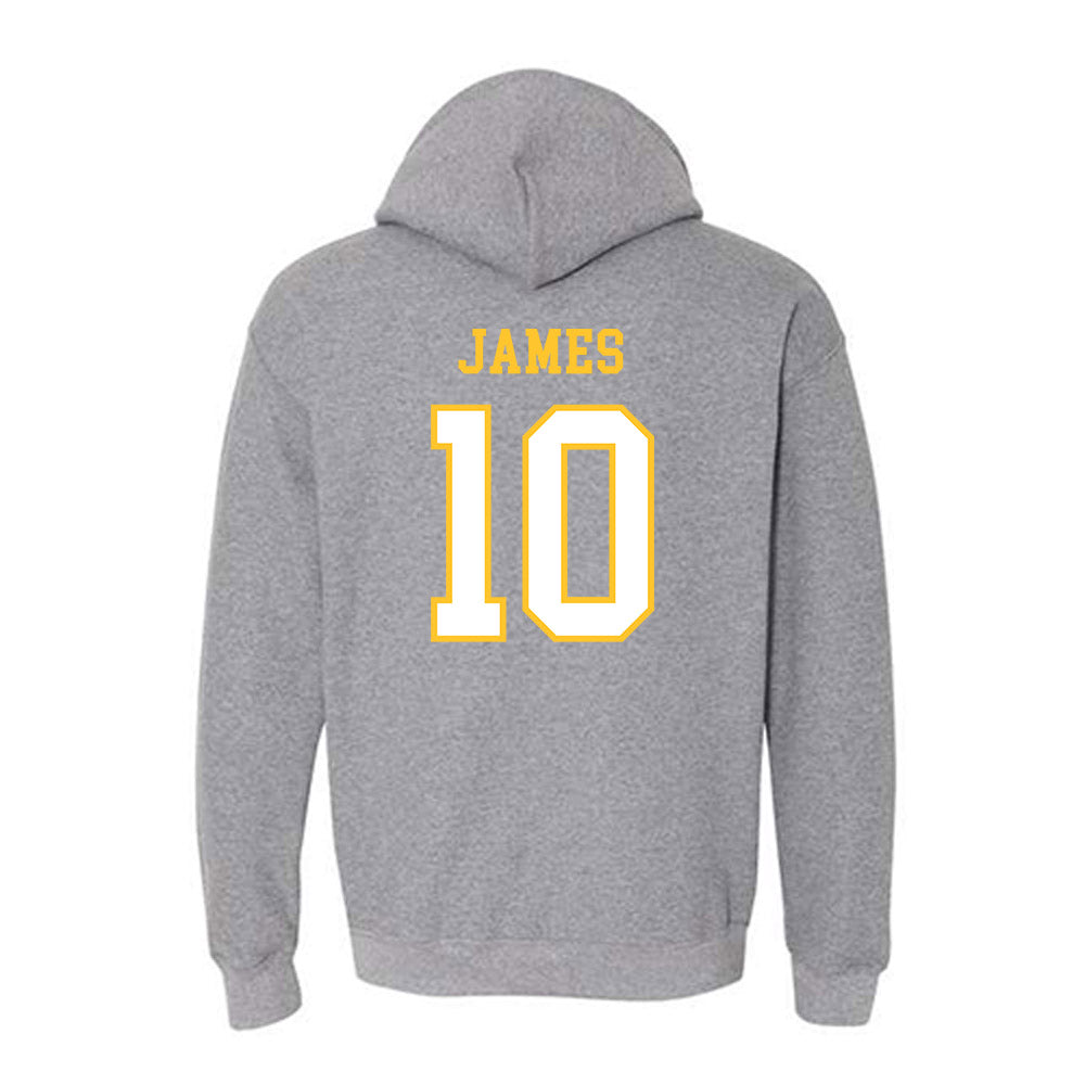 Montevallo - NCAA Men's Basketball : Bryant James - Hooded Sweatshirt-1