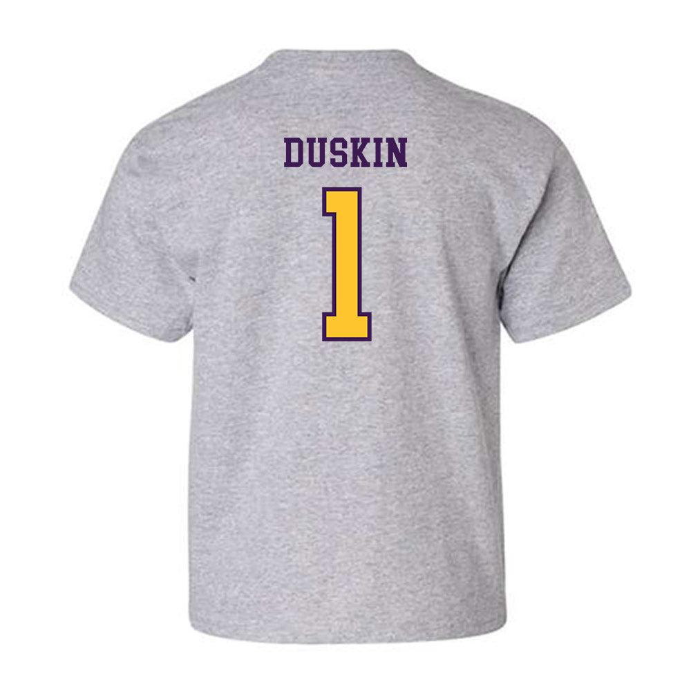 Montevallo - NCAA Men's Basketball : Sam Duskin - Youth T-Shirt-1