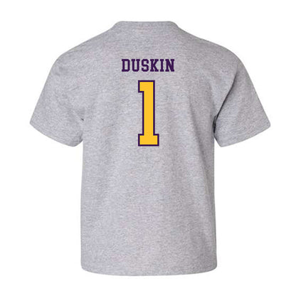 Montevallo - NCAA Men's Basketball : Sam Duskin - Youth T-Shirt-1