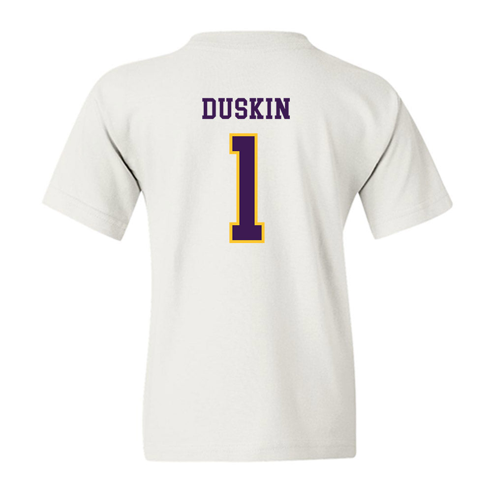 Montevallo - NCAA Men's Basketball : Sam Duskin - Youth T-Shirt-1