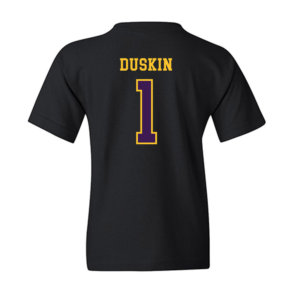 Montevallo - NCAA Men's Basketball : Sam Duskin - Youth T-Shirt-1