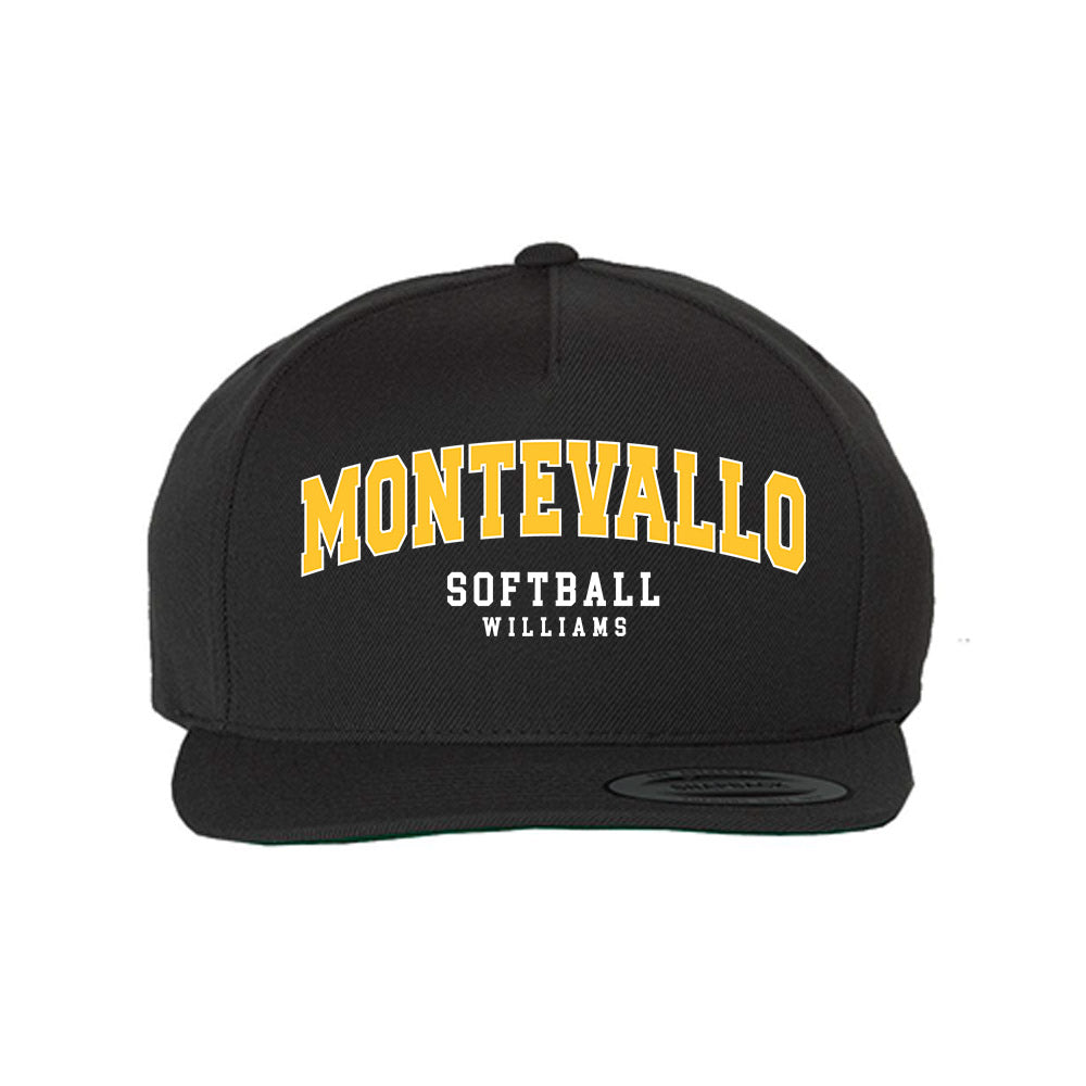 Montevallo - NCAA Softball : Laney Williams - Snapback Hat-0