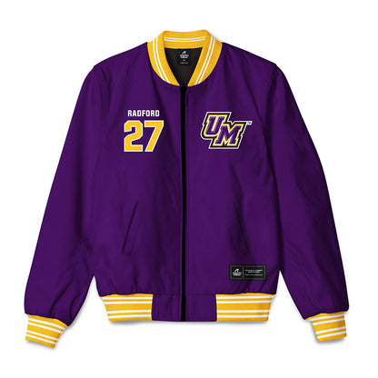 Montevallo - NCAA Baseball : Evan Radford - Bomber Jacket-0