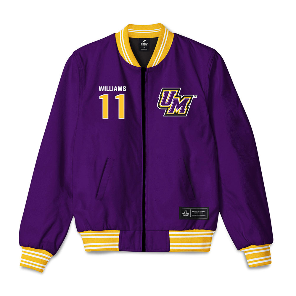 Montevallo - NCAA Softball : Laney Williams - Bomber Jacket-0