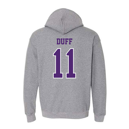 Truman - NCAA Men's Basketball : Justin Duff - Classic Shersey Hooded Sweatshirt-1