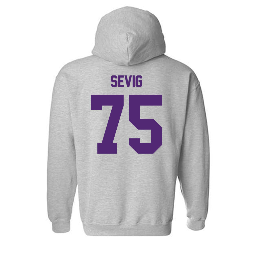 Truman - NCAA Football : Oliver Sevig - Classic Shersey Hooded Sweatshirt-1