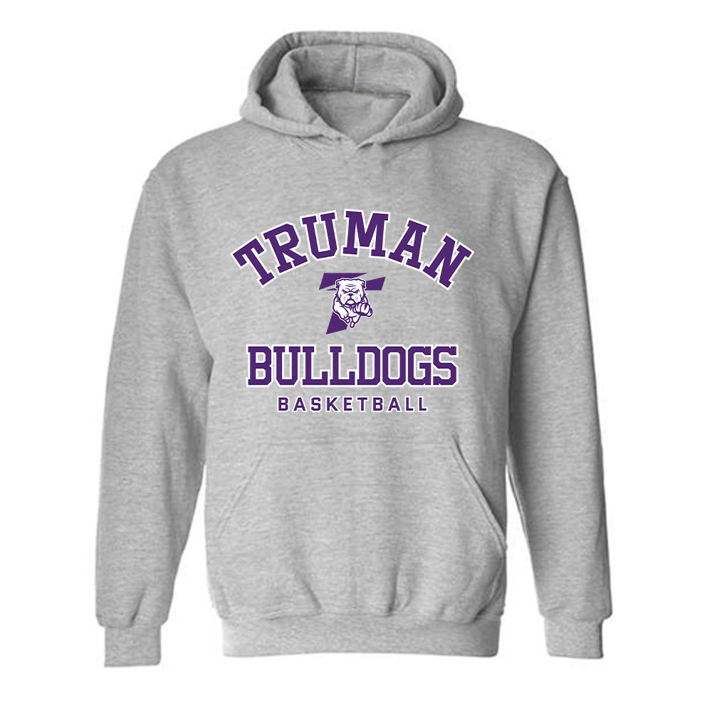 Truman - NCAA Men's Basketball : Justin Duff - Classic Shersey Hooded Sweatshirt-0