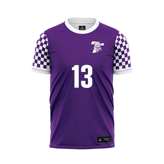 Truman - NCAA Men's Soccer : Brady Lombardo - Purple Soccer Jersey-0