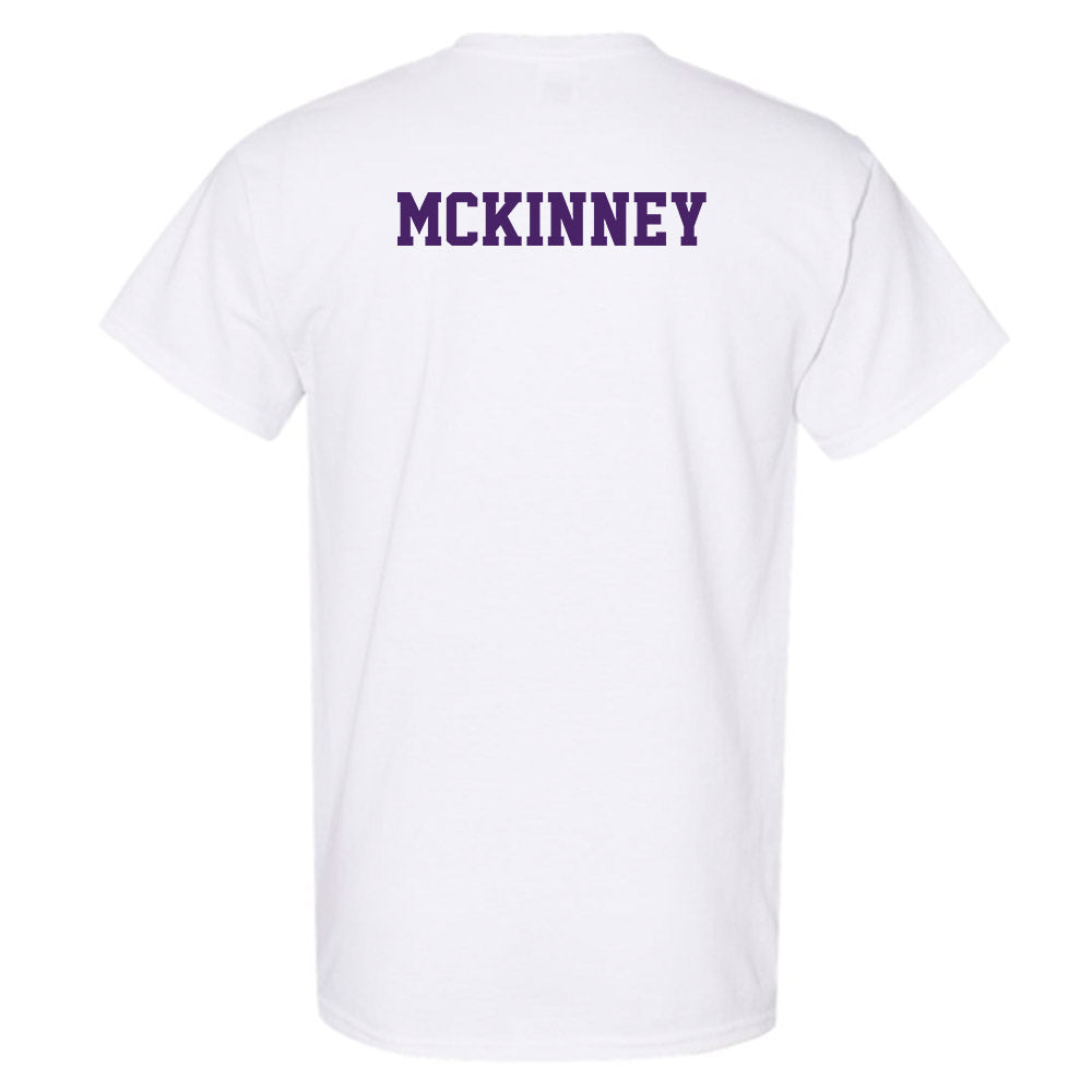 Evansville - NCAA Men's Swimming & Diving : Levi McKinney - T-Shirt-1
