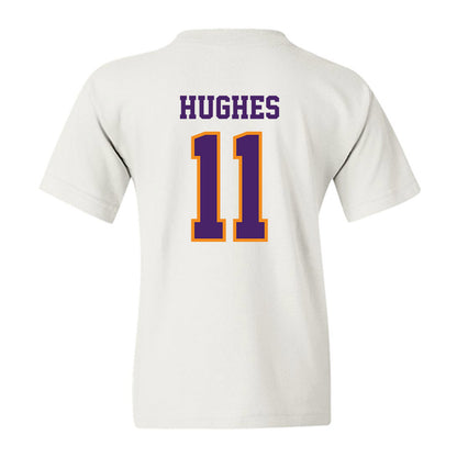 Evansville - NCAA Men's Basketball : Joshua Hughes - Youth T-Shirt-1