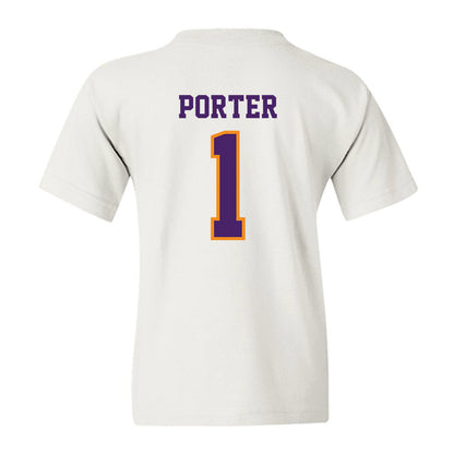 Evansville - NCAA Men's Basketball : Keishon Porter - Youth T-Shirt-1