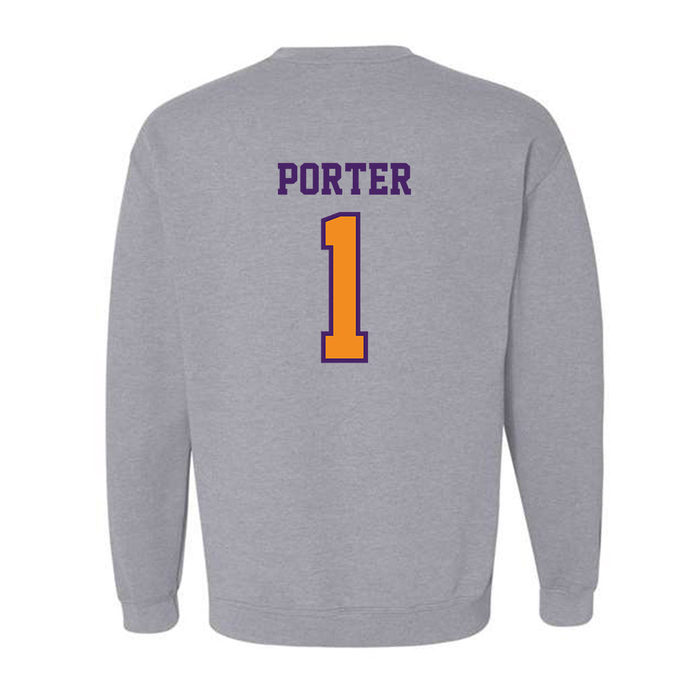 Evansville - NCAA Men's Basketball : Keishon Porter - Crewneck Sweatshirt-1