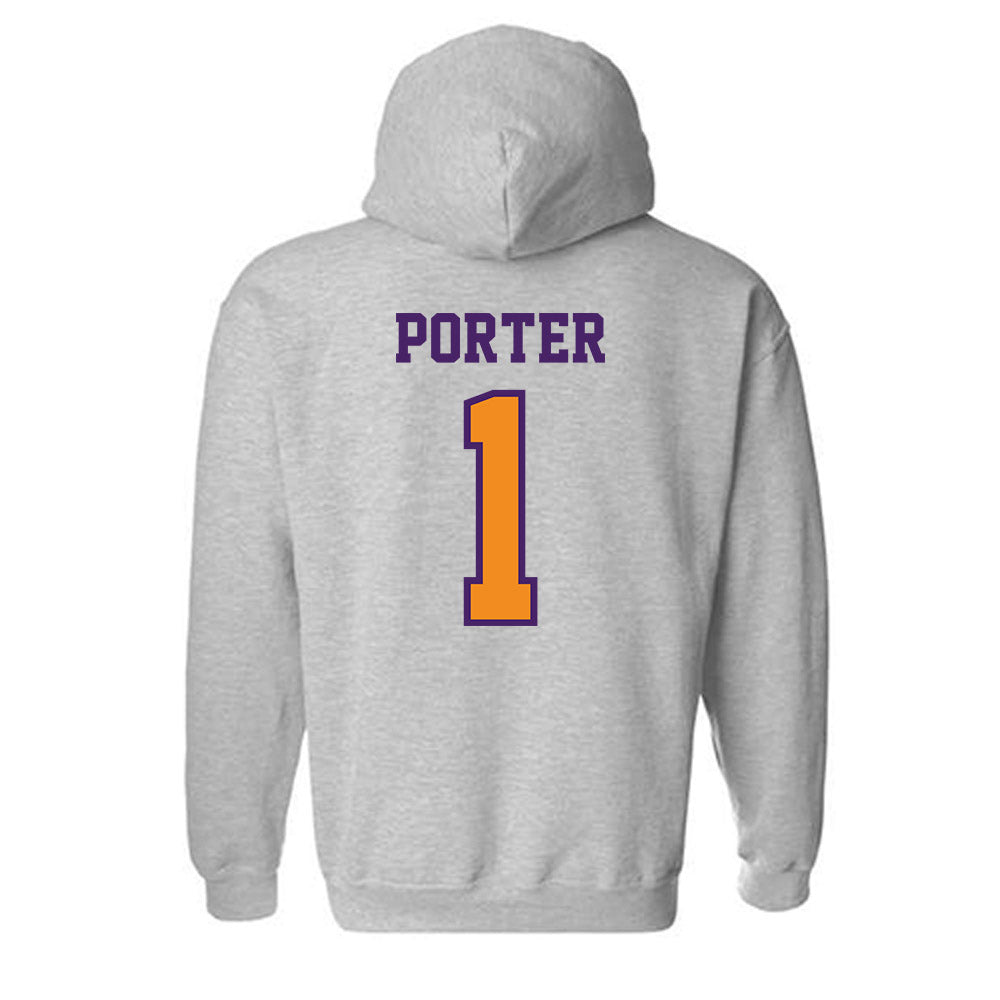 Evansville - NCAA Men's Basketball : Keishon Porter - Hooded Sweatshirt-1
