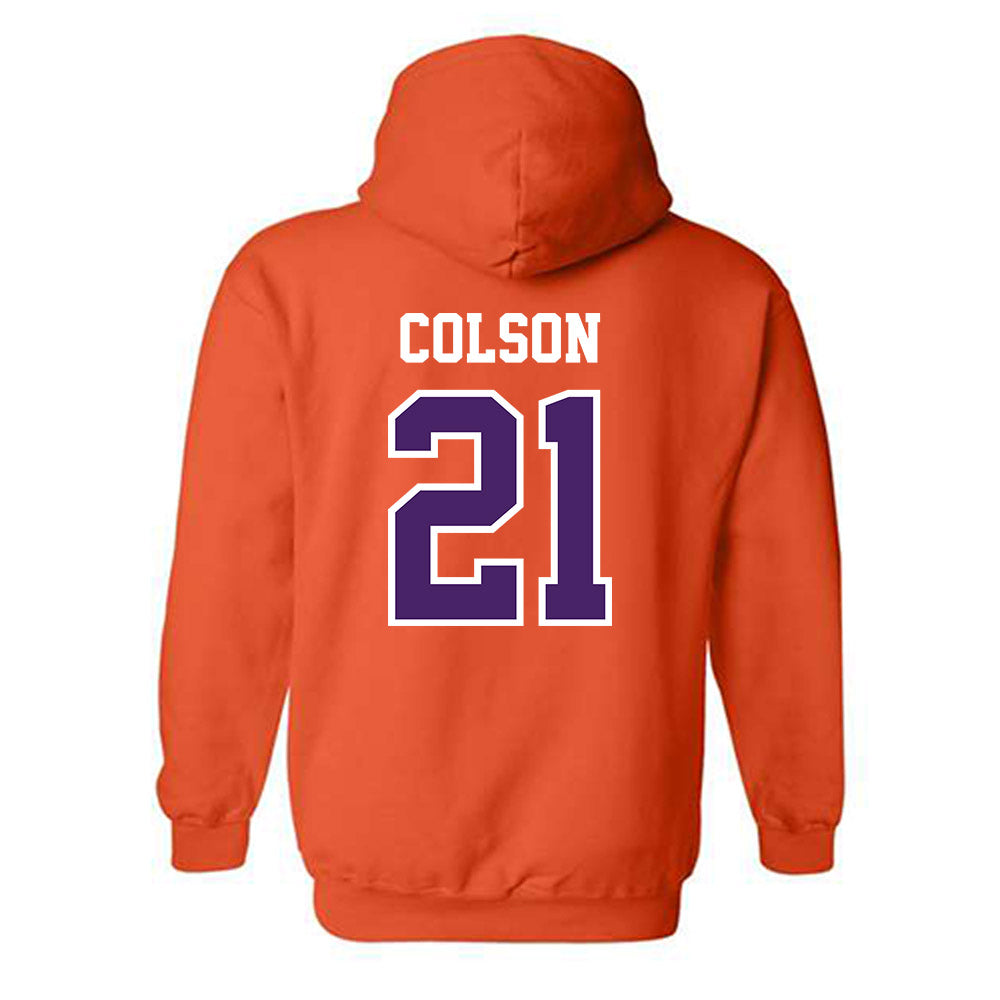 Evansville - NCAA Women's Soccer : Liv Colson - Hooded Sweatshirt-1