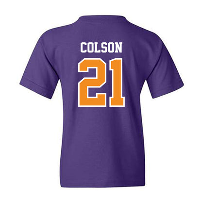Evansville - NCAA Women's Soccer : Liv Colson - Youth T-Shirt-1