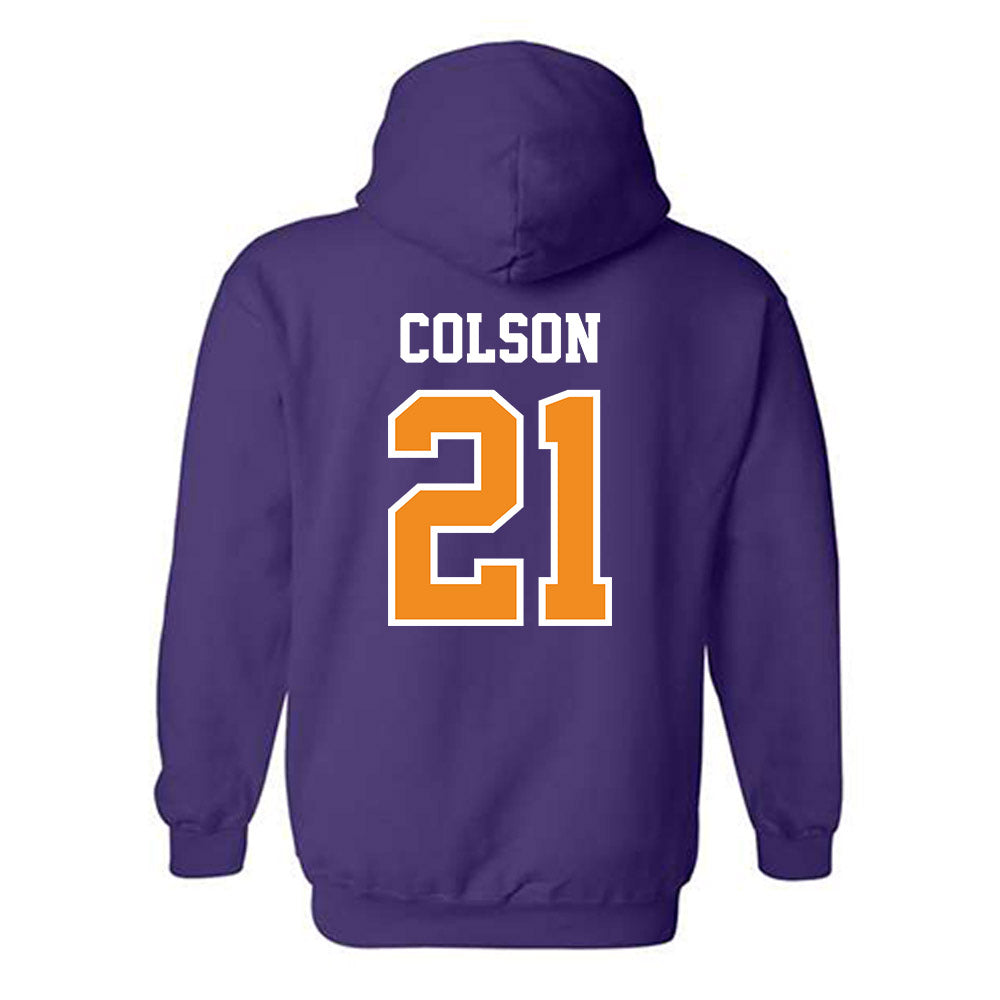 Evansville - NCAA Women's Soccer : Liv Colson - Hooded Sweatshirt-1