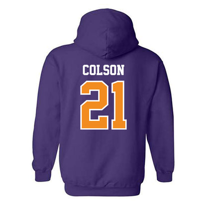 Evansville - NCAA Women's Soccer : Liv Colson - Hooded Sweatshirt-1