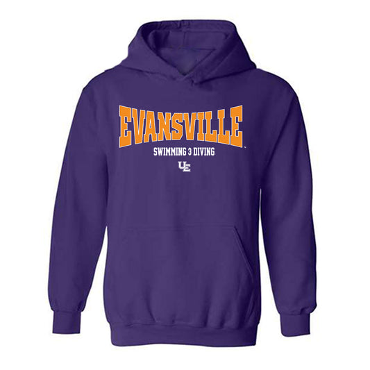 Evansville - NCAA Men's Swimming & Diving : Wyatt Gallas - Hooded Sweatshirt-0