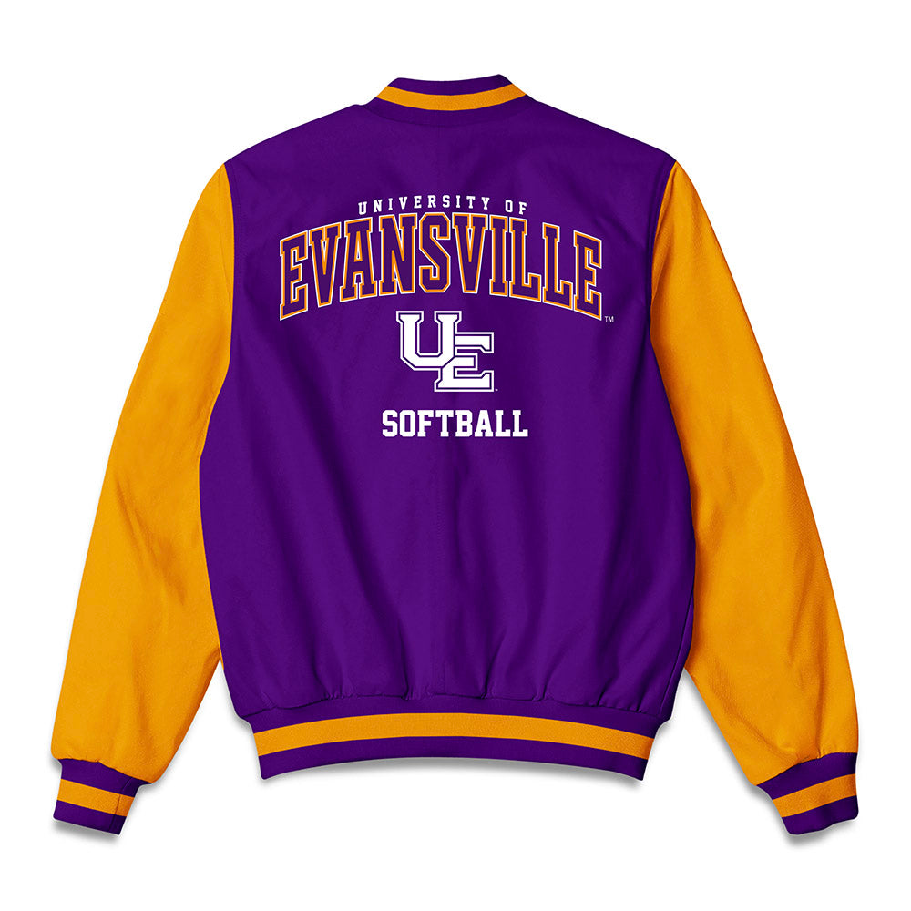 Evansville - NCAA Softball : Maliyah Wilkins - Bomber Jacket-1