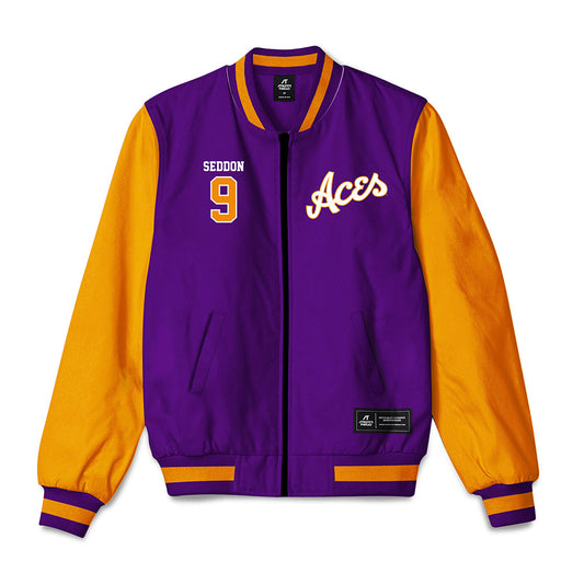 Evansville - NCAA Baseball : Ryan Seddon - Bomber Jacket-0