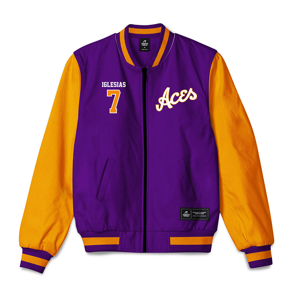 Evansville - NCAA Men's Soccer : Carlos Iglesias - Bomber Jacket-0