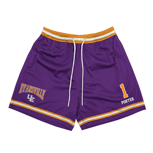 Evansville - NCAA Men's Basketball : Keishon Porter - Shorts-0