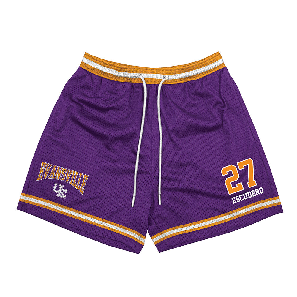 Evansville - NCAA Men's Soccer : Andres Escudero - Shorts-0