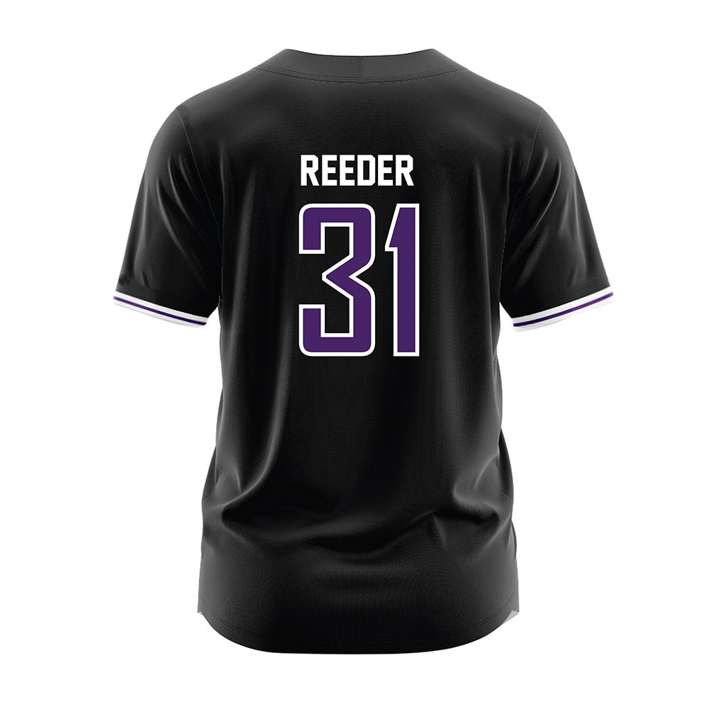 Evansville - NCAA Baseball : Reagan Reeder - Baseball Jersey-1