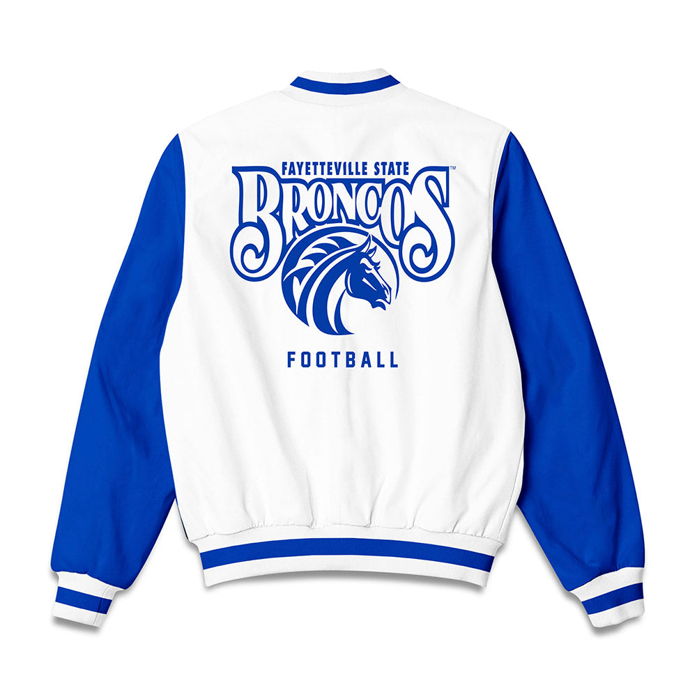 Fayetteville State - NCAA Football : Kadynce Watson - Bomber Jacket-1