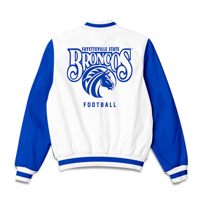 Fayetteville State - NCAA Football : Kadynce Watson - Bomber Jacket-1