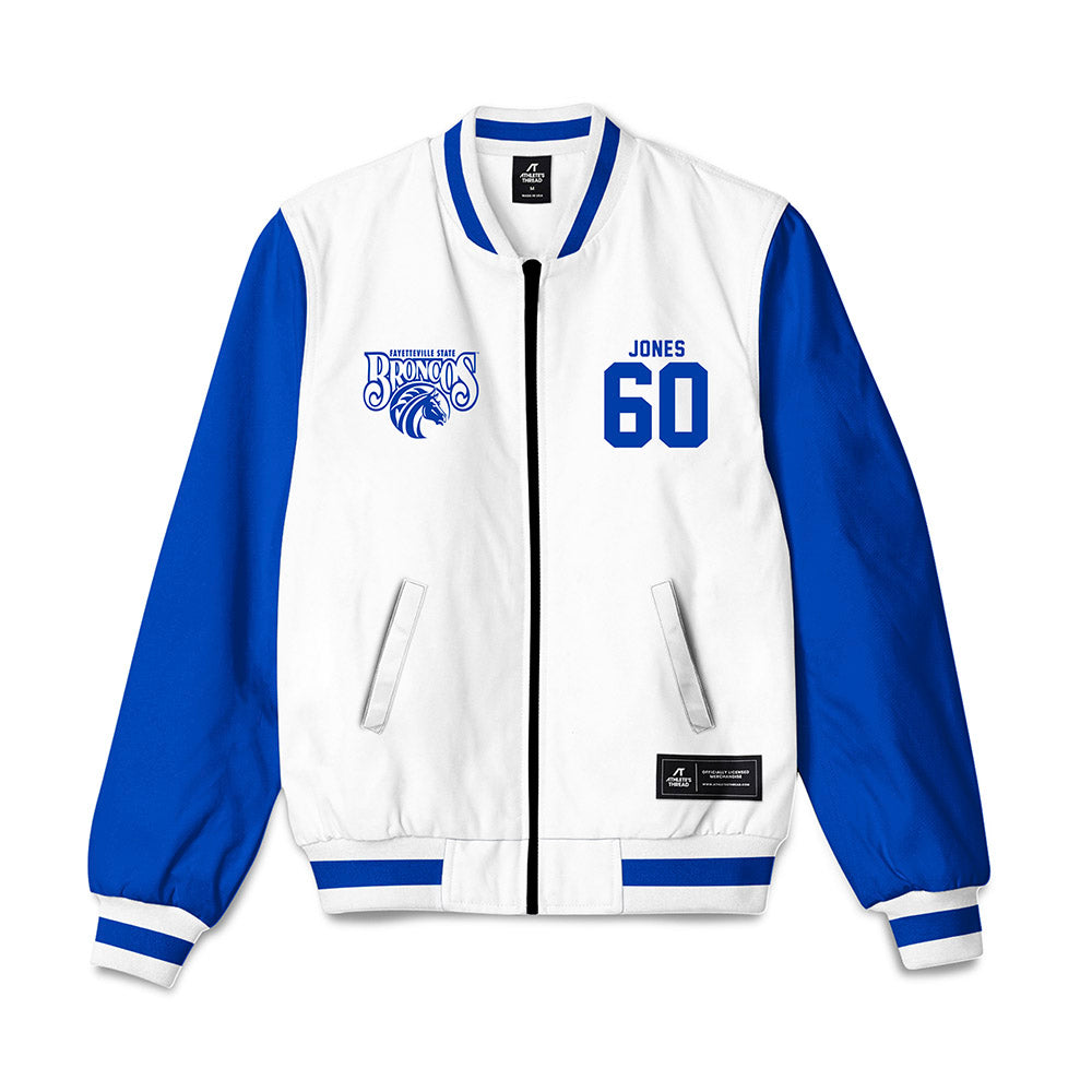 Fayetteville State - NCAA Football : Malachi Jones - Bomber Jacket-0