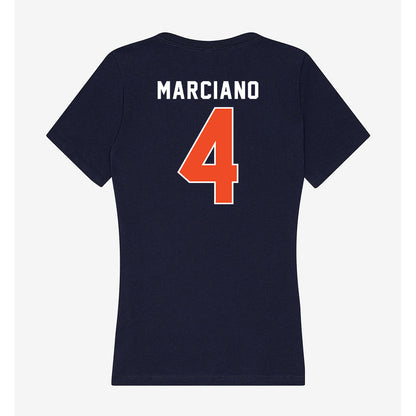 Auburn - NCAA Baseball : Jake Marciano - Women's V-Neck T-Shirt-1