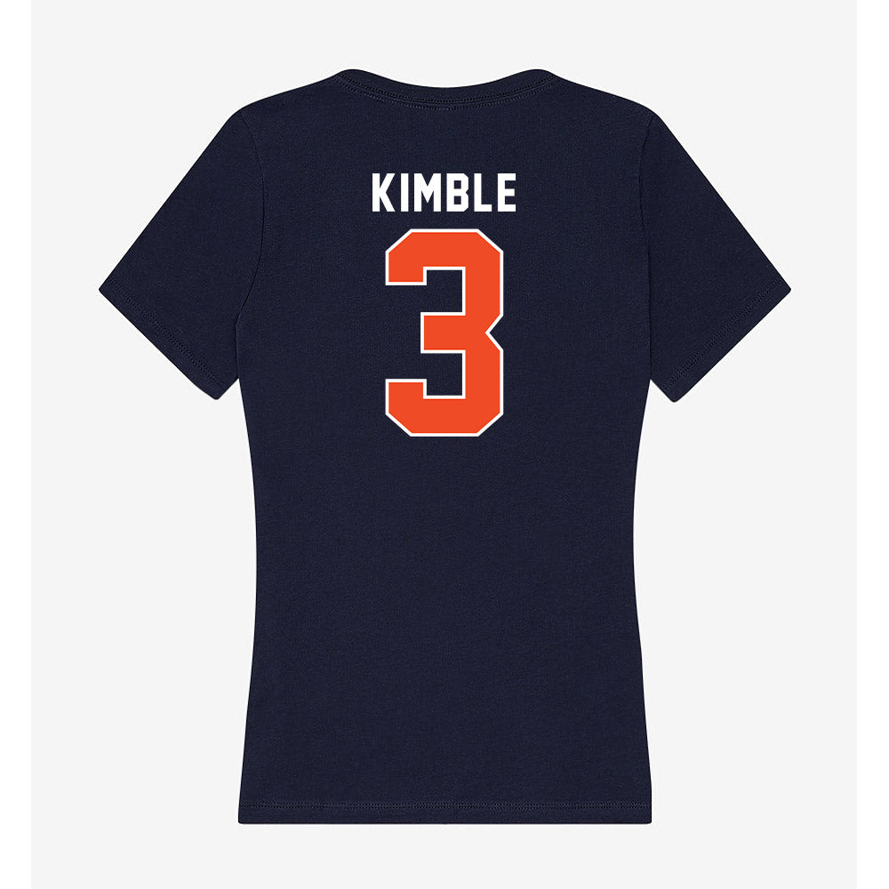Auburn - NCAA Men's Basketball : George Kimble - Women's V-Neck T-Shirt-1