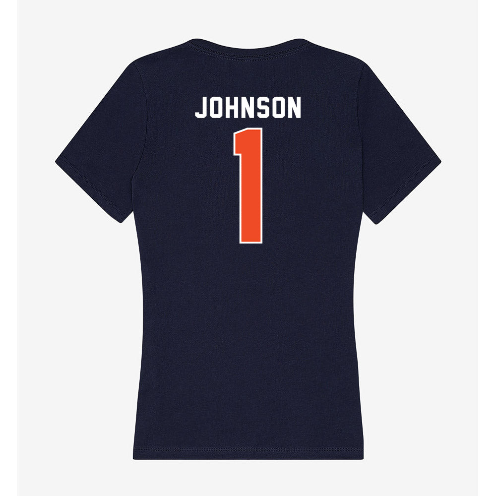Auburn - NCAA Football : Donovan Johnson - Women's V-Neck T-Shirt-1