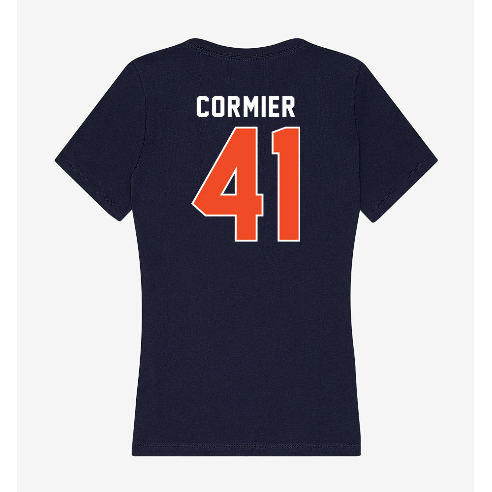 Auburn - NCAA Baseball : LJ Cormier - Women's V-Neck T-Shirt-1