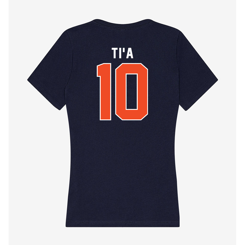 Auburn - NCAA Football : Tristan Ti'a - Women's V-Neck T-Shirt-1