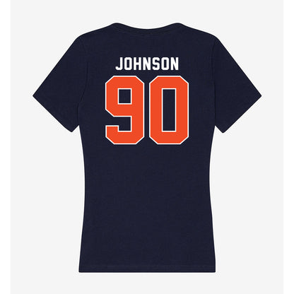 Auburn - NCAA Football : Nathan Johnson - Classic Shersey Women's V-Neck T-Shirt-1